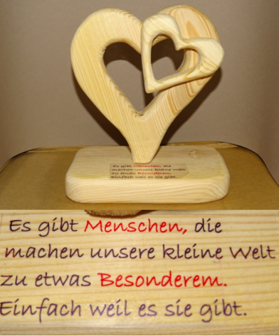 Herz mit Spruch